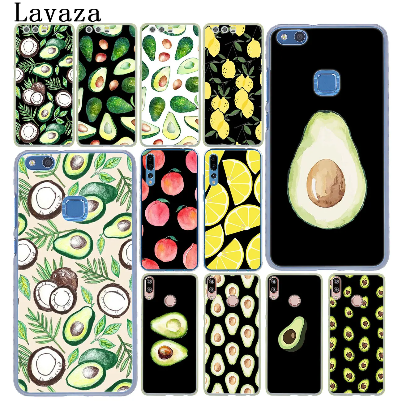 

Lavaza avocado Fruits Peach Phone Case for Huawei Y9 Y7 Y6 Prime 2019 2018 Honor 20 10 8C 8X 8 9X 9 Lite 7C 7X 7A Pro