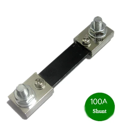 100A Shunt 1 шт. DC 0-100 в 1A/10A/50A/100A Мини цифровой вольтметр Амперметр Красный Синий светодиодный усилитель двойной цифровой вольтметр светодиодный дисплей - Цвет: 100A Shunt