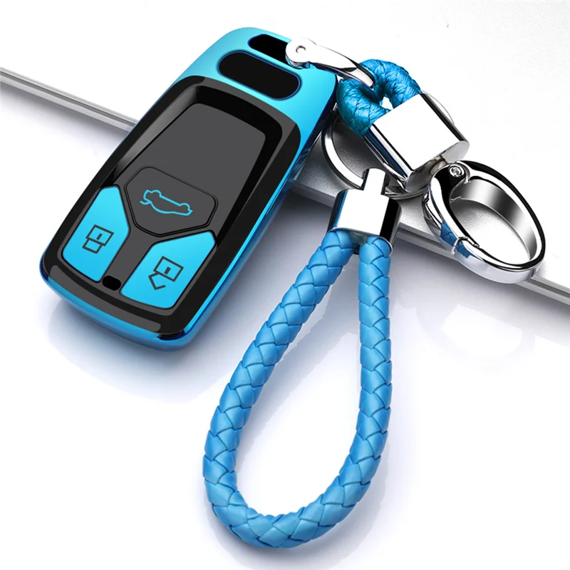 High quality 2019 New soft TPU Car key case For Audi A4 A4L A5 A6L QT S5 S7 Q7 TTS Auto Protection Key Shell Accessories | Автомобили и