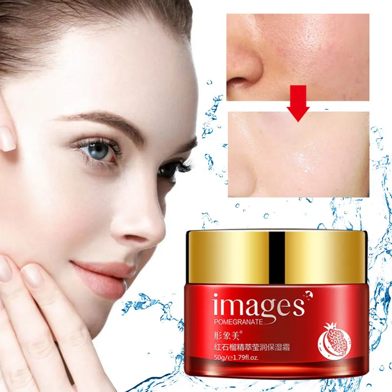 

Red Pomegranate Cream Deep Moisturizing Whitening Anti-wrinkle Anti-aging Hydrate Glycerin Pomegranate Extract Skin Care 50g