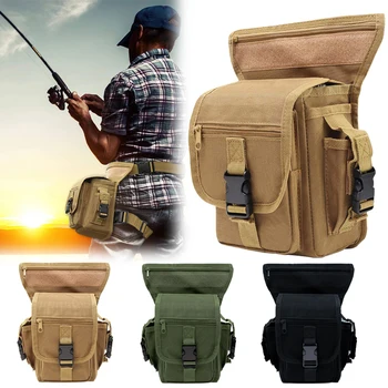 

2 Ways Tactical Bag Leg Waist Drop Belt Military Saddle Bag for Men Outdoor Sports Large Capacity 900N Nylon