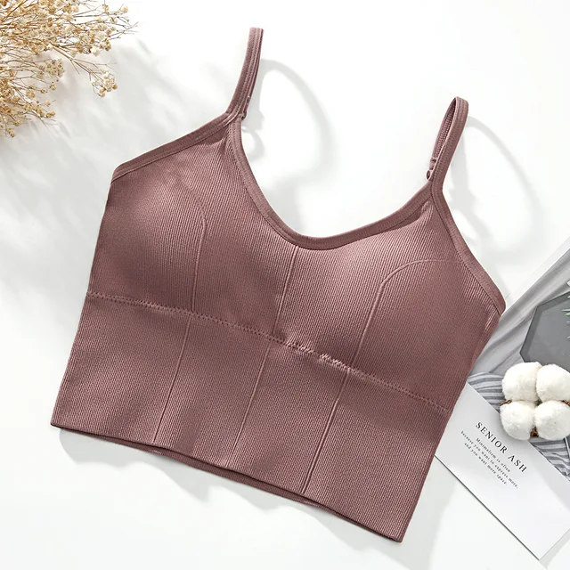 U-shaped Back Bra Tube Top Women Crop Top Daisy Pattern Sexy Lingerie Bra Sports Fashion Street Top cameo