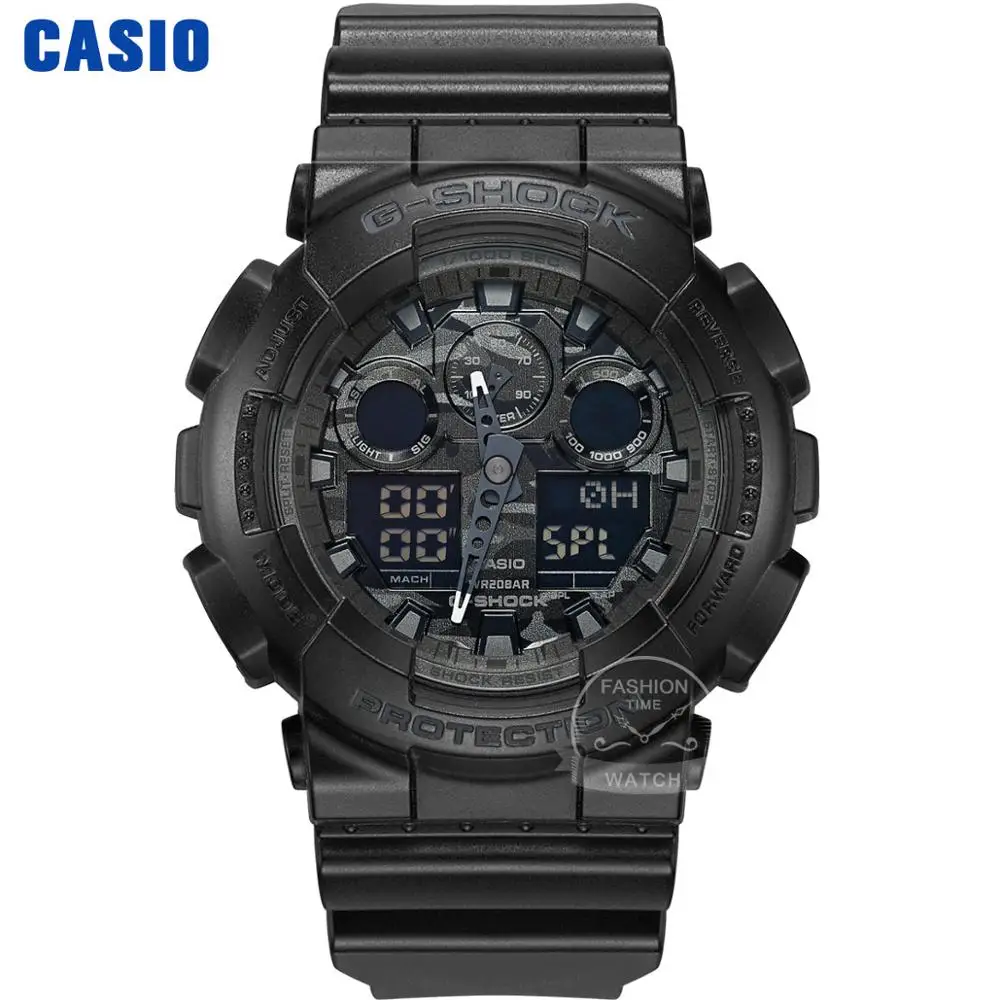 Casio часы мужчины г шок топ роскошный набор военный хронограф светодиодные цифровые часы спортивные водонепроницаемые кварцевые - Цвет: GA100CF1A