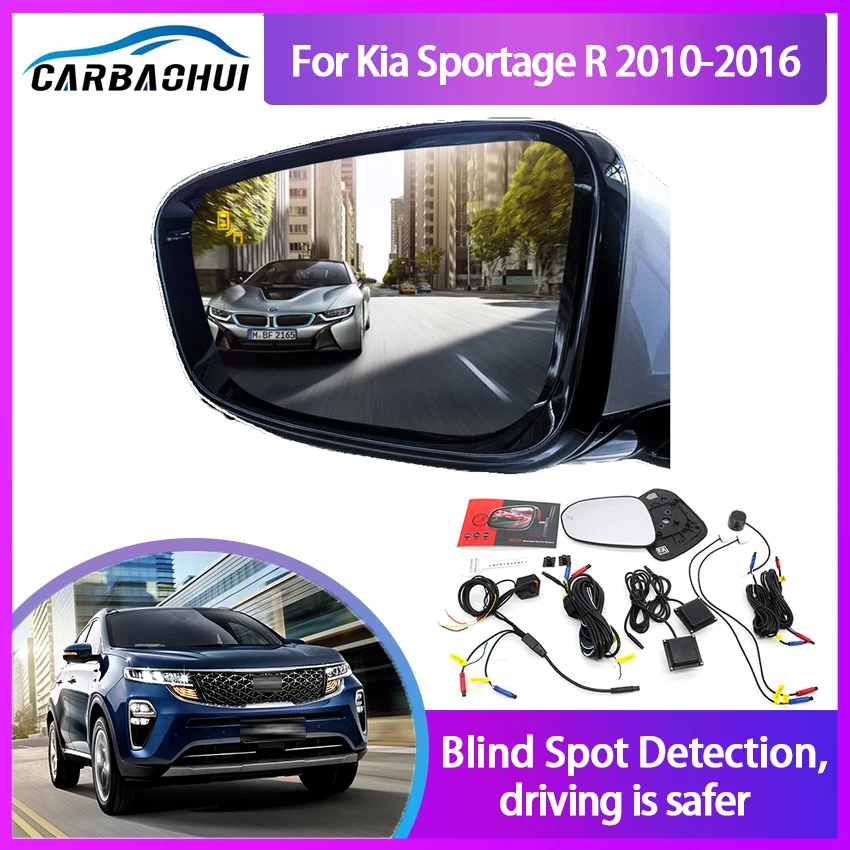 

For Kia KX5 2016/2017 BSA BSM BSD Blind Spot Monitoring System 24GHZ Millimeter Waves Radar Sensor Mirror LED Light Warning