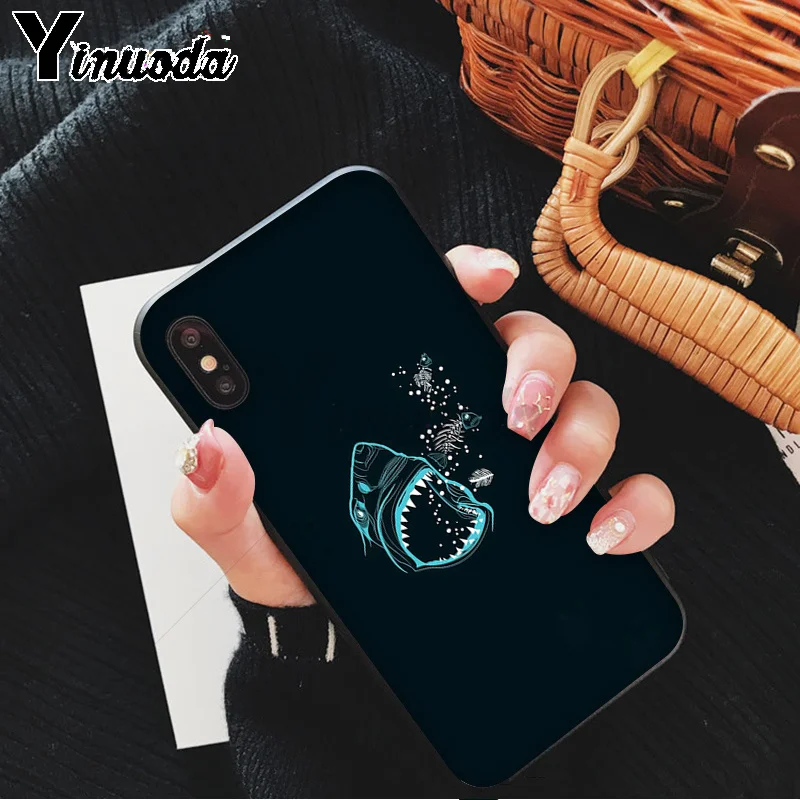 A14 Yinuoda чехол для телефона с изображением хоккейной акулы для Apple iPhone 8 7 6 6S Plus X XS MAX 5 5S SE XR 11 11pro - Цвет: A14