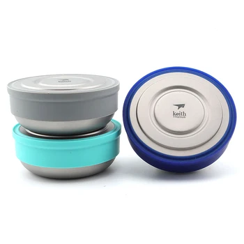 

Keith Container For Food Storage Thermal Lunch Boxs Pure Titanium Bento Box Portable Picnic With Tableware Set Bag 1.2L Ti5378