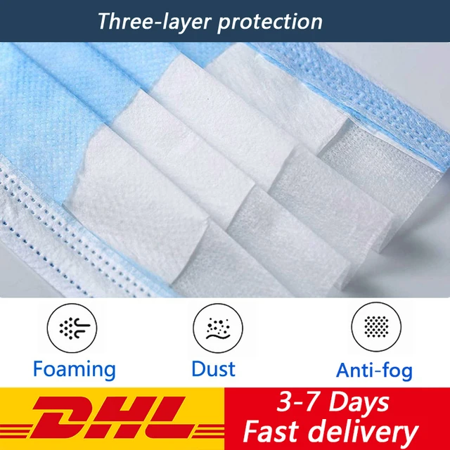 Free DHL/UPS/Aramex 400/800/1200/2000pcs Disposable Face Mouth Masks Safety Protective Face Mouth Mask Disposable Protection