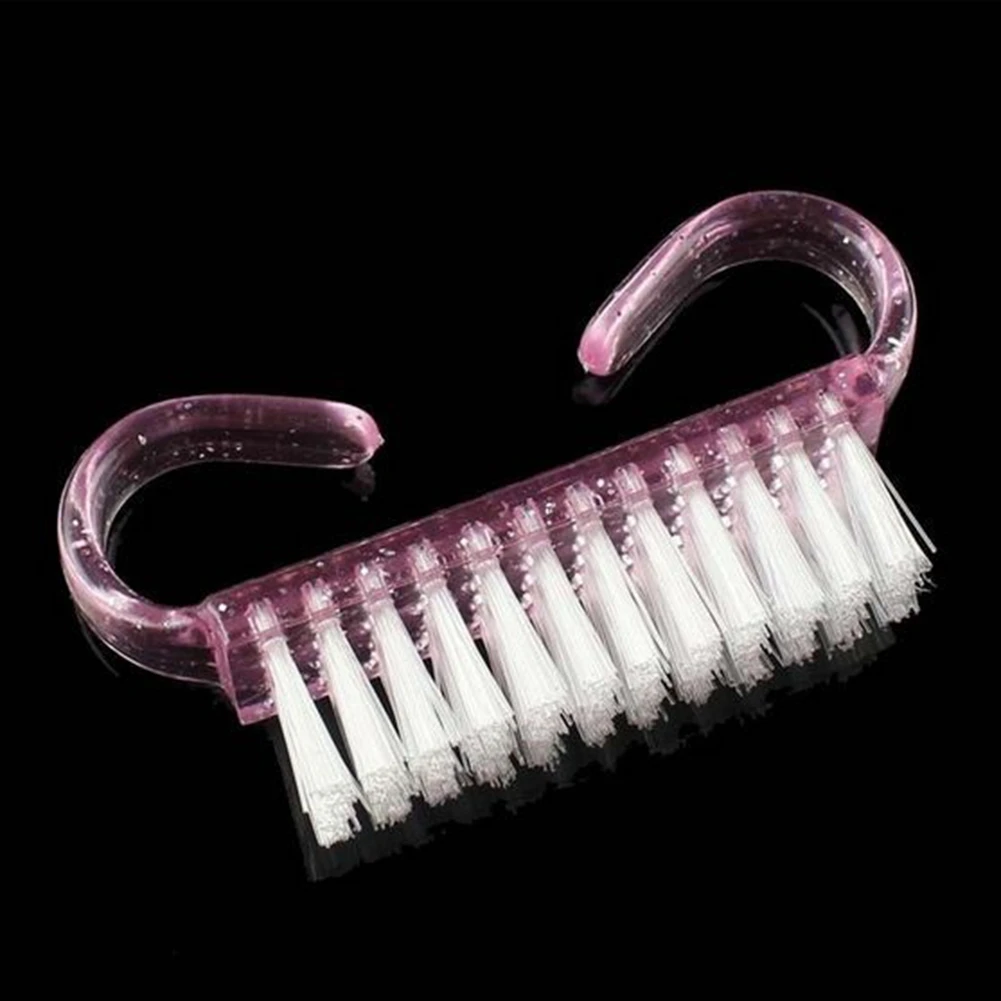 10 шт розовый дизайн ногтей щетка для очистки пыли пластиковые ногти аксессуары для макияжа Кисти для ногтей инструмент для маникюра и педикюра