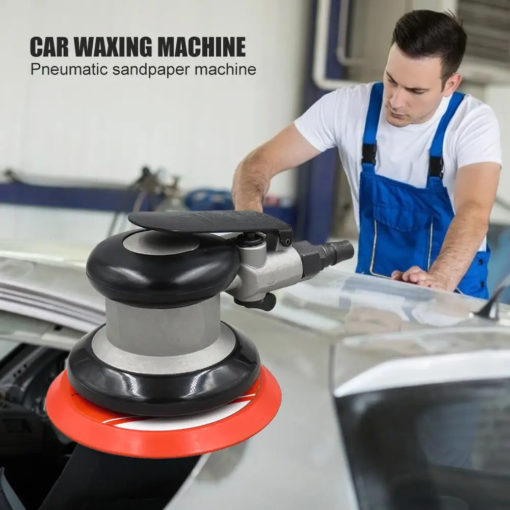 Car Pneumatic Sander Dry Sandpaper Orbital Air Polisher Woodworking Grinder