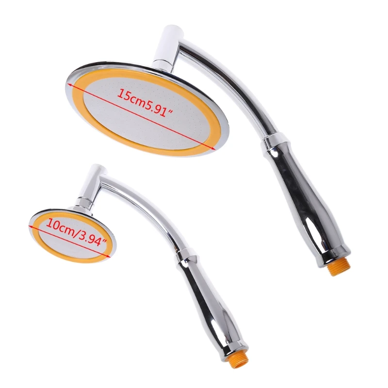 Cabezal de ducha Nano iónico de lluvia para baño, de 4/6 pulgadas, cromado redondo, ultrafino, giratorio de 360 °, C90D