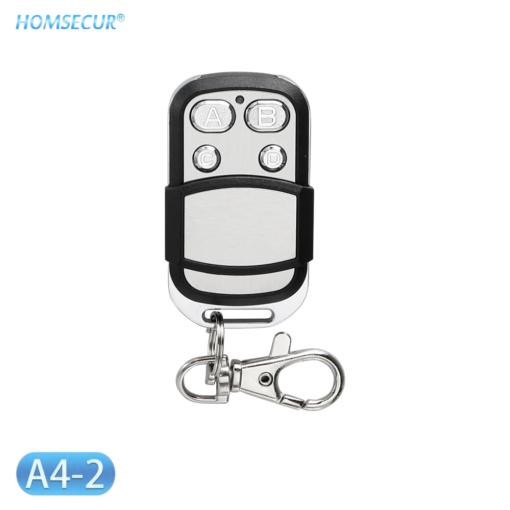 HOMSECUR DIY Беспроводная и Проводная 4G/GSM ЖК-система охранной сигнализации+ IOS/Android приложение для домашней безопасности GA01-4G-B/W - Цвет: Remote Control