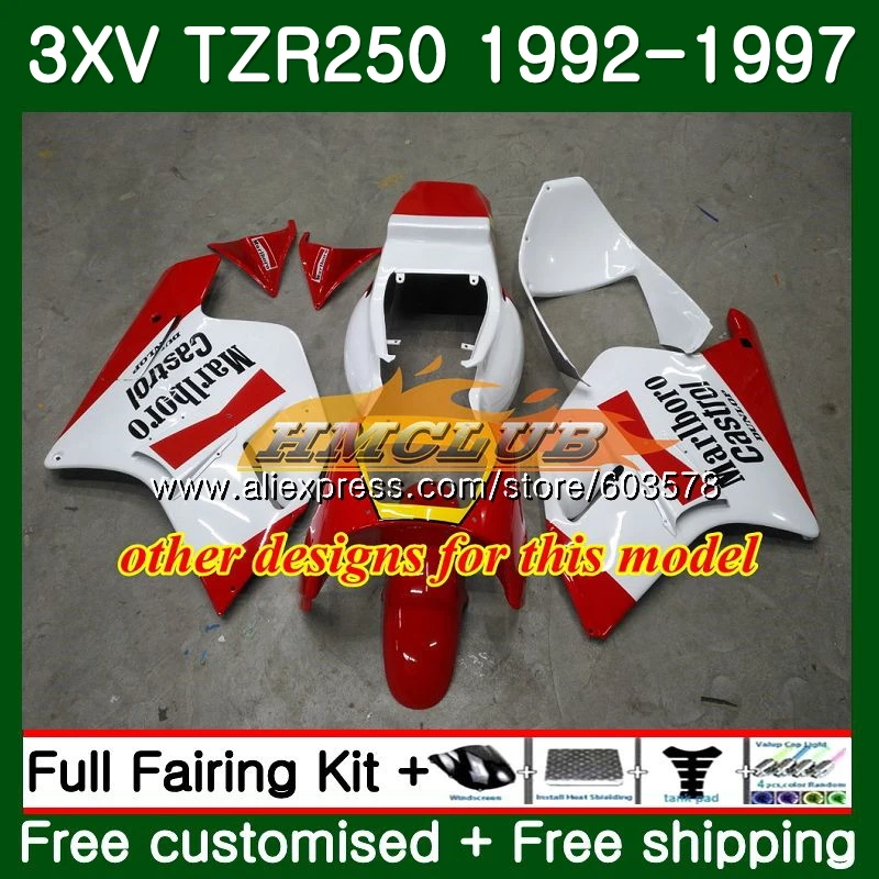 3XV для YAMAHA TZR-250 TZR250 1992 1993 1994 1995 1996 1997 Белый Фиолетовый 122CL. 20 TZR250RR RR ТЗР 250 92 93 94 95 96 97 обтекатель