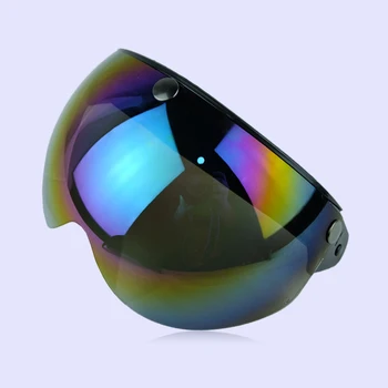 

Sliver Multicolor for Half 3/4 Helmet Sunglasses Face Shield Helmet Glasses Motorcycle Windshields Lens Helmet