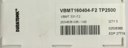10 шт. вставки карбида VBMT160404-F2 TP2500