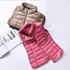 Autumn and Winter Down Vest Women's Short Ultra-light Duck Down Jacket Windproof Vest Warm Women's Sleeveless Jacket 2