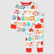 Malwee/детский спортивный костюм; детский спортивный костюм из чистого хлопка с длинными рукавами; пижамы для детей 2-7 лет