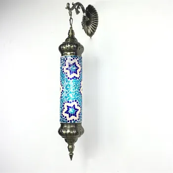 

New Mediterranean style Art Deco Turkish Mosaic Wall Lamp Handcrafted mosaic Glass romantic wall light