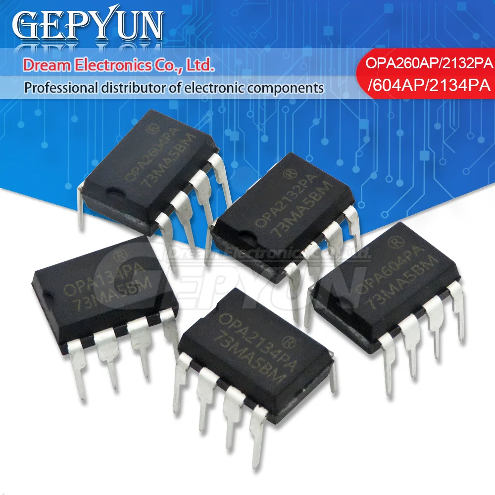 5PCS OPA2132PA OPA2134PA OPA2132 OPA2134 DIP-8 OPA134PA OPA134 OPA604AP OPA604 OPA2604AP OPA2604 DIP | Электронные компоненты и