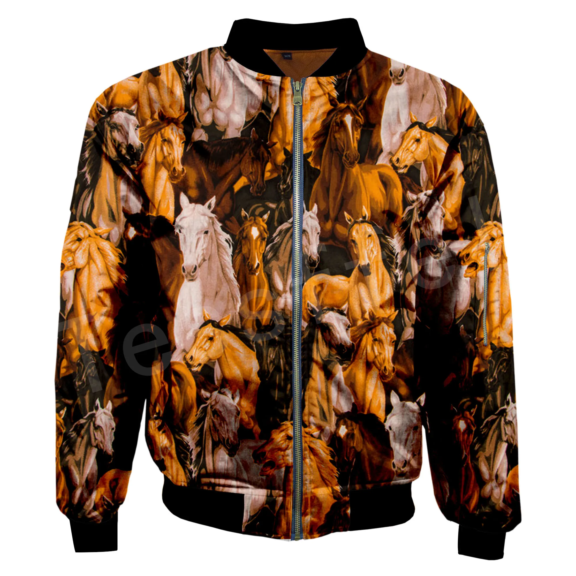 Jackets Tessffel; унисекс; животные; Любовь лошадь сильнее лошадь костюм Повседневное Горячая Стиль Для мужчин/Для женщин 3dprint толстовки/Толстовка/куртка-бомбер S-4 - Цвет: Jackets