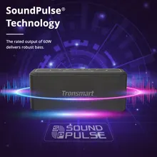 Tronsmart-Altavoz Bluetooth con asistente de voz, Mega Pro 60W, TWS, resistencia al agua IPX5, columna de cine en casa, NFC, Control EQ
