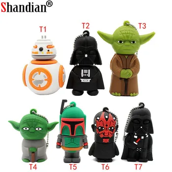 

SHANDIAN usb flash drive gifts star wars pen drive 4gb 16gb 32gb 64gb Star War Darth Vader drive flash usb pendrive memory stick