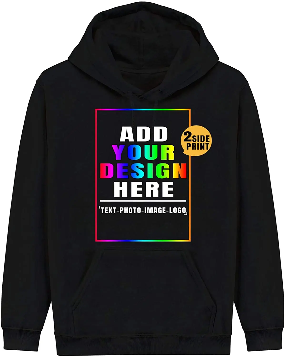 

Custom Hoodies for Men Women with Designs Your Own Fleece Pullover Personalized Team Hooded Sweatshirts (Both Front and Back)