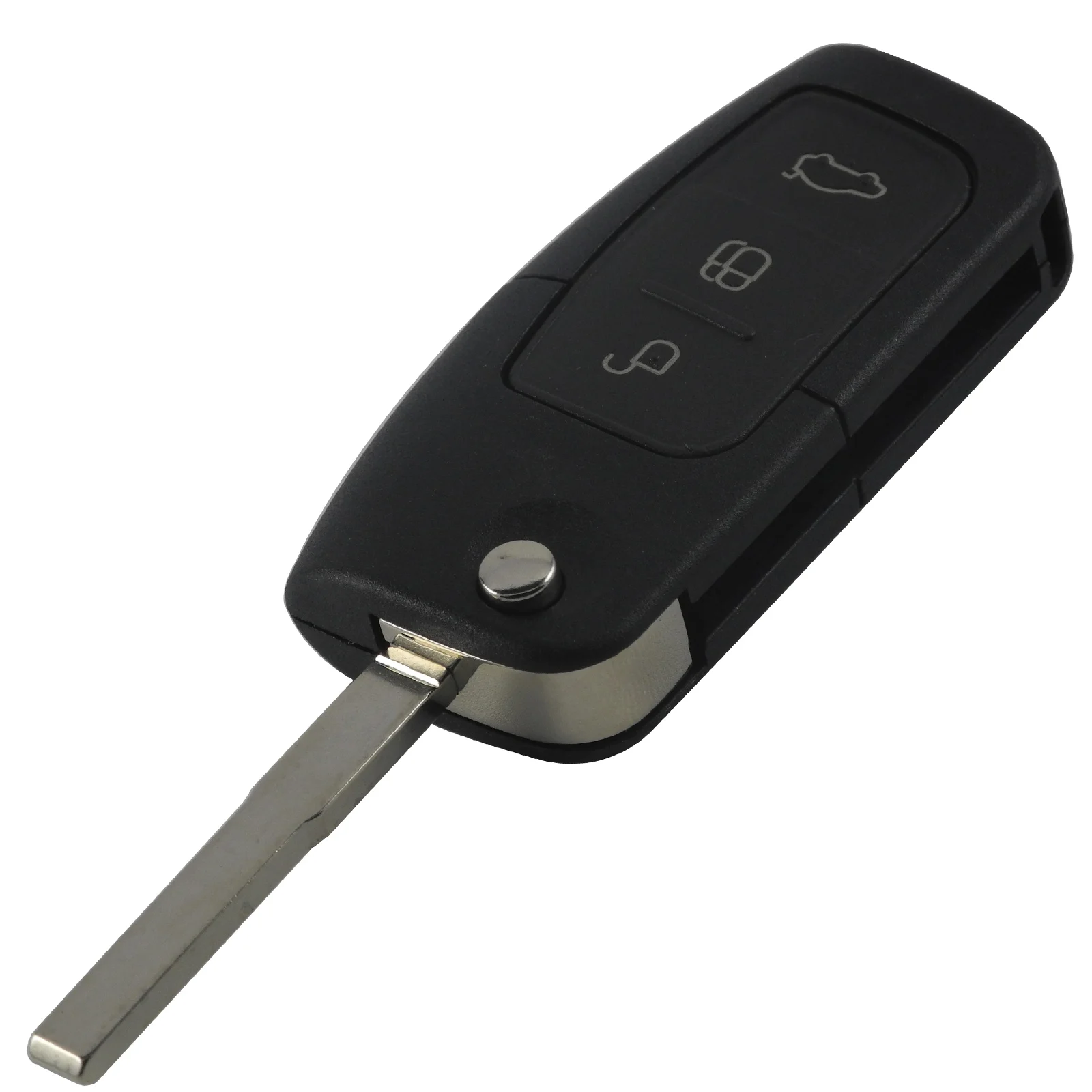 key shell Jingyuqin 433 МГц 3 кнопки флип дистанционного Управление ключи 4D60/63 40/80bit чип для Ford Focus 2 3 Mondeo Fiesta C Max Ka Uncut - Цвет: key shell
