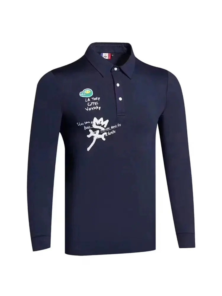 Новинка, одежда для гольфа, дышащая футболка с длинным рукавом для гольфа, 3 цвета, рубашка, S-XXL на выбор, одежда для гольфа, рубашка Cooyut