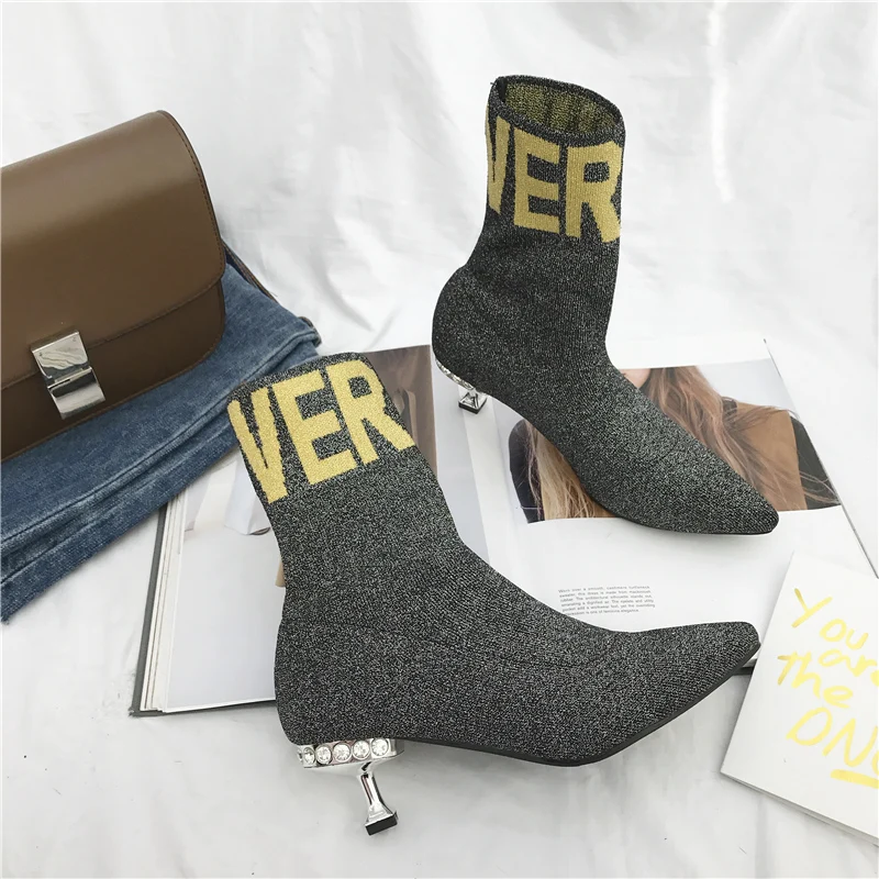 2019 г. роскошные женские Дизайнерские ботильоны пикантная обувь на низком каблуке