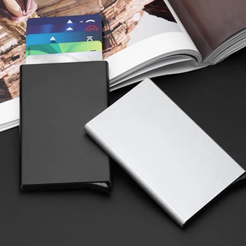 

Creative Bank Card Box Wallet Antimagnetic Credit Card Holder Multi-functional Travel Card Clip RFID Credit Card Wallet Pocket