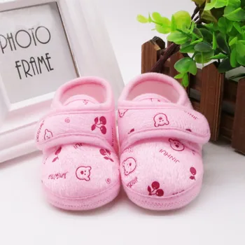 

New Baby Autumn Winter Lovely Boys Girls Padded Newborn Infant Soft Warm First Walkers Toddlers Fleece Shoes