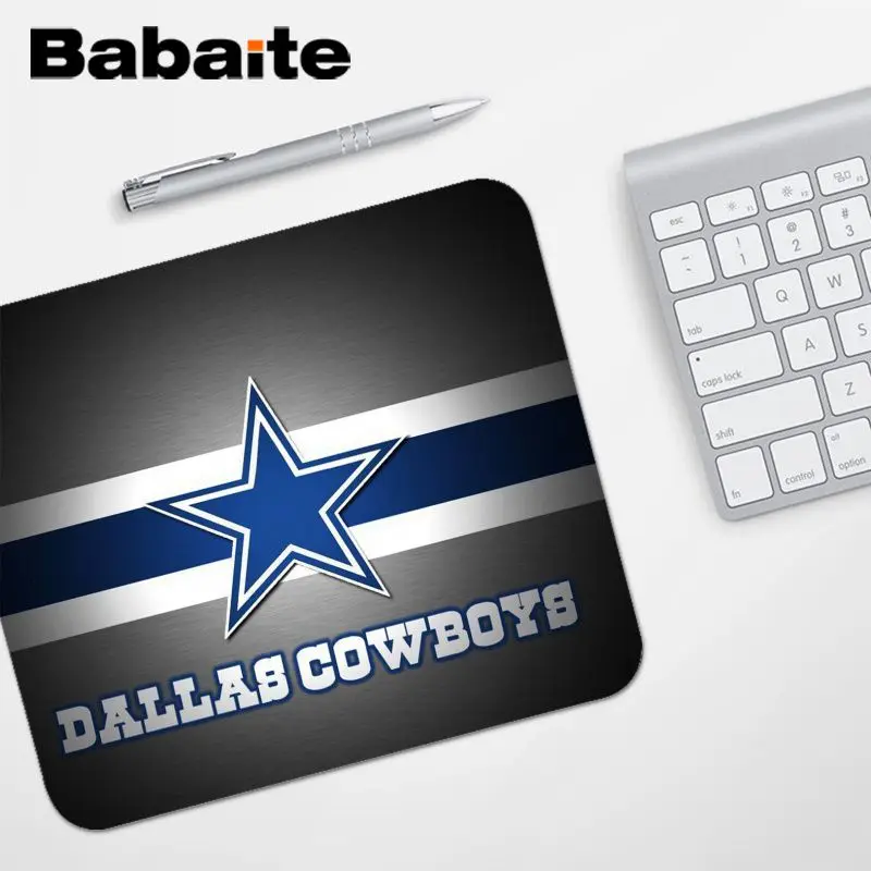 Babaite высокое качество Dallas Cowboys компьютерные игровые коврики для мыши Гладкий блокнот для записи настольных компьютеров мат игровой коврик для мыши - Цвет: No Lock Edge18x22cm