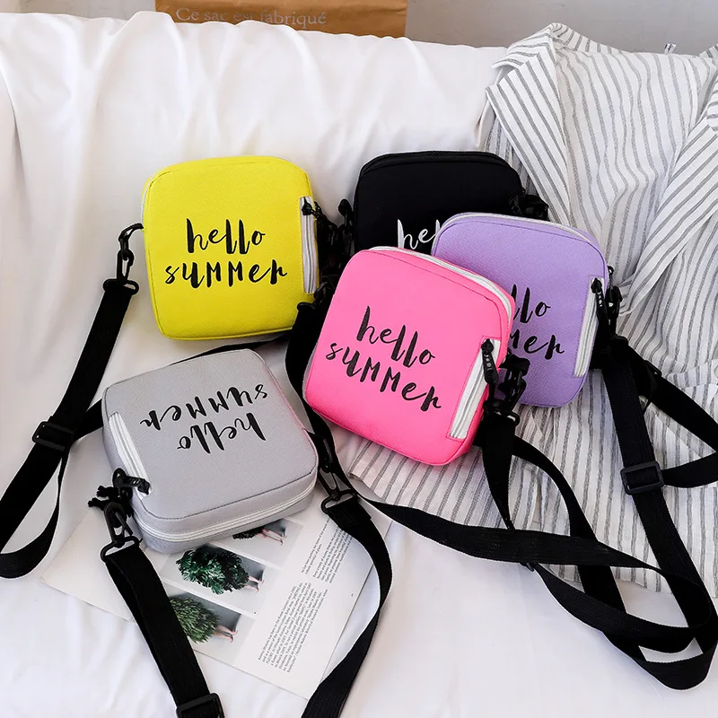 

Nylon Waterproof Square Sling Bag 2019 Trend Versatile Fashion Casual Shoulder Bag Multi-functional Girl'S Oblique Bag