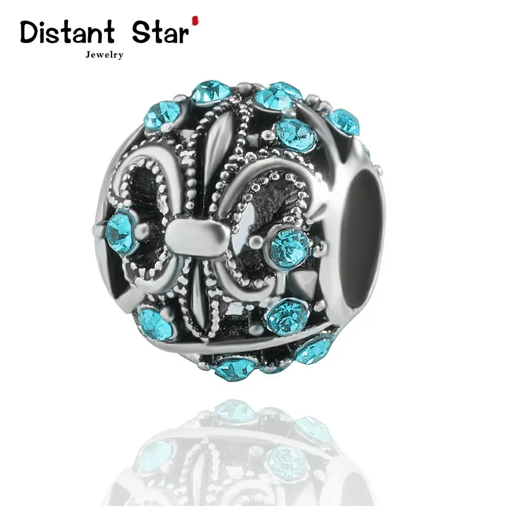 Классические европейские бусины с резьбой 5 шт. из цинкового сплава для