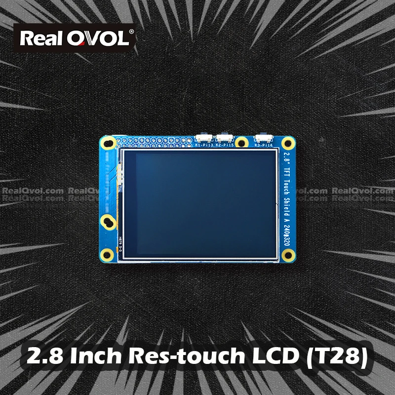 RealQvol FriendlyELEC 2 8-дюймовый резистивный сенсорный экран T28 TFT LCD 240х320 для Nanopi