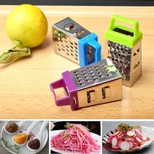 Полезные Mini 4 двойными бортами Многофункциональный ручной Терка ломтерезка для небольших и универсальным для фруктов и овощей Кухонные инс...