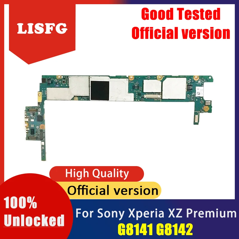 

Full tested plate 100% Unlocked Mainboard for Sony Xperia XZ Premium G8141 G8142 motherboard with full chips