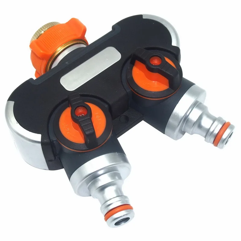 

2 Way Garden Hose Splitter Durable Hose Connector Multifunction Watering Irrigation System Pipe Tap Splitter Easy to Connect