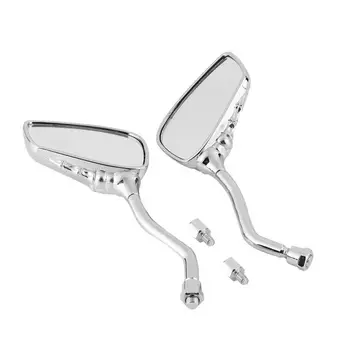 

Motorcycle Rearview Side Mirror Skeleton Skull Hand Chrome For universal rearview mirror reversing mirror reflector