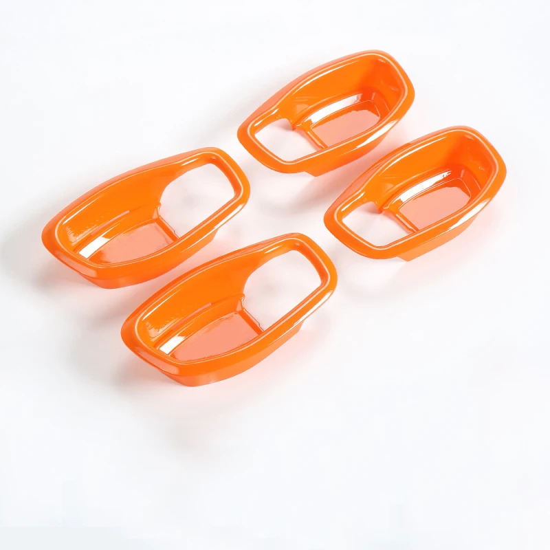 orange 2 Lsrtw2017, АБС-пластик, автомобильный звук круг планки дверные ручки чаши для панели управления окон для Jeep Renegade авто - Название цвета: orange 2