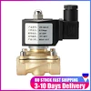 Electric Solenoid Valve AC220V Normally Closed Water Control Valve Fully Enclosed Coil G1/2