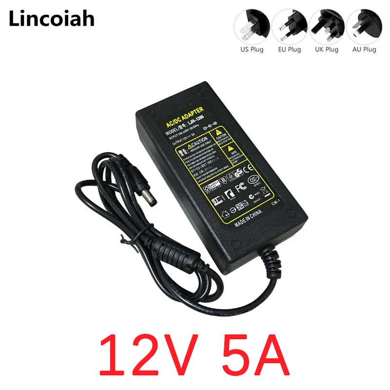 12V 5A AC/DC адаптер Питание для АОС I2367F I2367FH 23 &quotIPS светодиодный HD монитор I2757FH I2757FH-B