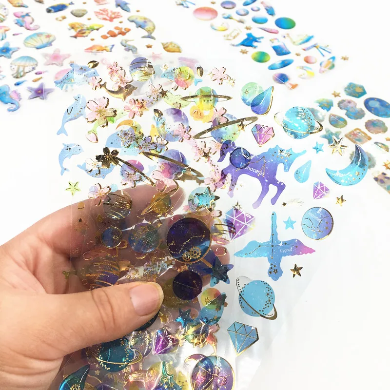 

Dreamy 3D Epoxy Sticker Pretty Star Animal DIY Journaling Scrapbook Handbook Stationery Decor Mobile Phone Sticker Gift for Kids