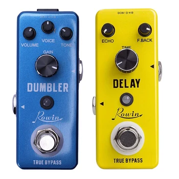 

2 Pcs Guitar Effect Pedal: 1 Pcs Analog Vintage Delay Guitar Effect Pedal & 1 Pcs LEF-315 Analog Dumbler Guitar Effect Ped