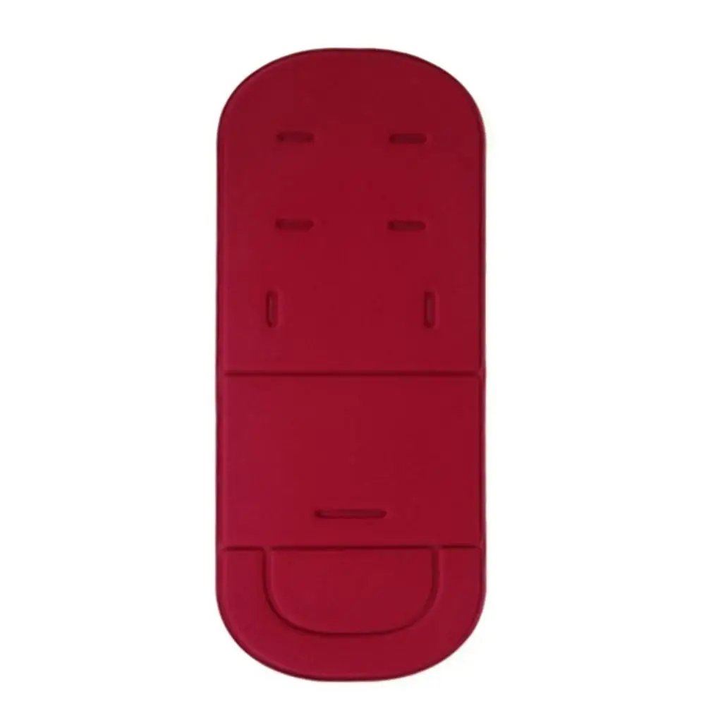 Cushion Mat for Baby Stroller Cart Soft Part Cover Cotton Newborn Pad carriage Stroller Folding Infant Seat - Color: winered