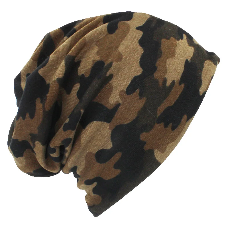 B ALTOBEFUN Autumn Winter Thin Multifunction Women Skullies Beanies Camouflage Design Hats For Men Fashion Feminino Scarf BHT110 - Цвет: B