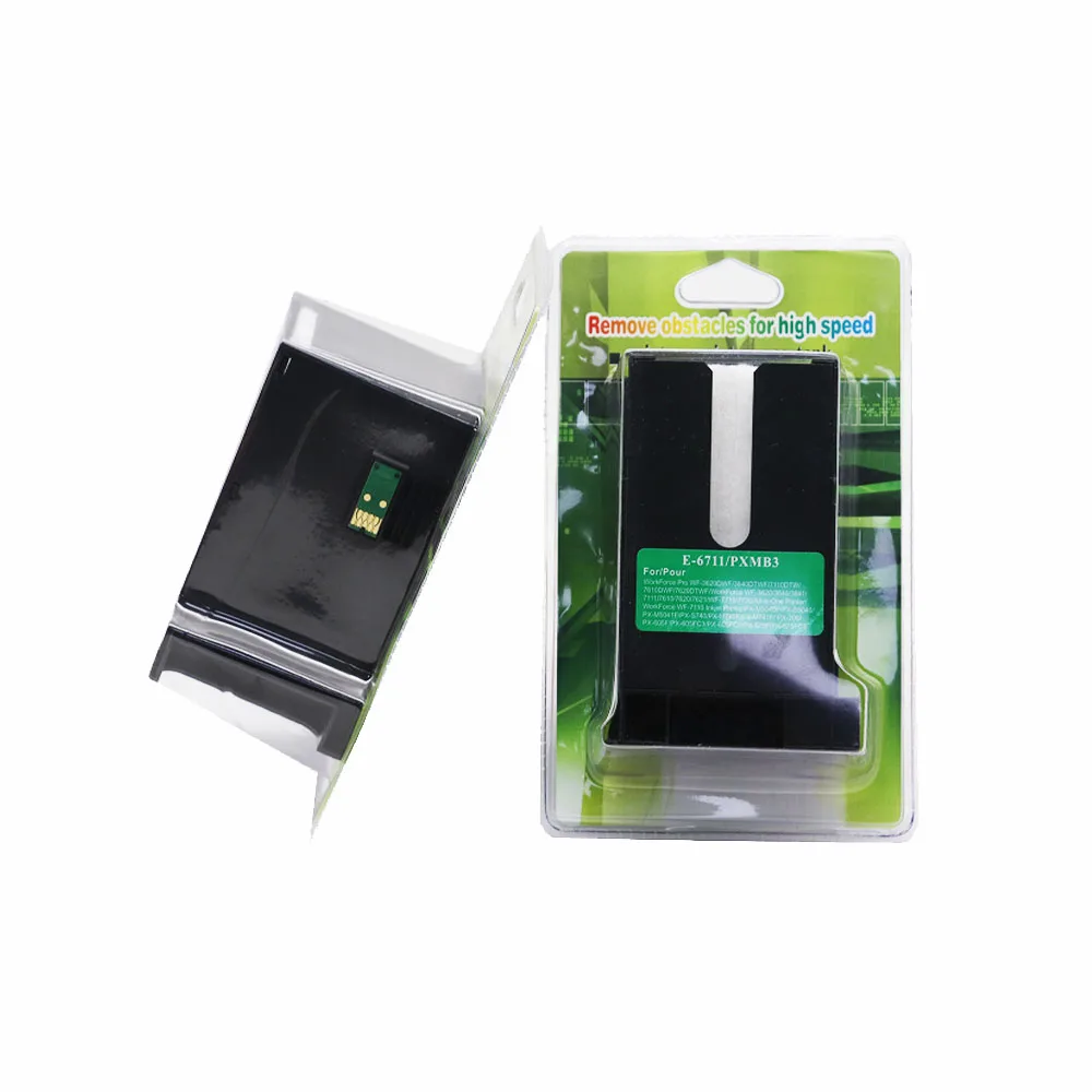 Caixa de Manutenção de Tinta Waste para Epson Cartucho de Tinta Waste do Coletor de Tinta da Impressora Pces Compatível Wf3531 Wf3620 2 T6711 Wf3011 8 2 pces t6711 compatível caixa de manutenção