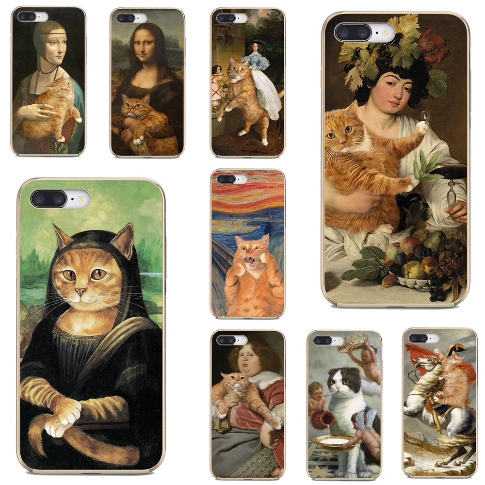 Мягкие чехлы Leonardo-da-Vinci-Mona-Lisa-Pat-Cat-Art Для Meizu M6 M5 M6S M5S M2 M3 M3S NOTE MX6 M6t 6 5 Pro Plus U20 |