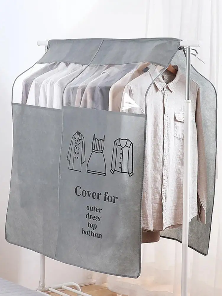 Домашняя одежда, пылезащитный чехол для гардероба, пальто для хранения, чехол для одежды, пылезащитный чехол, подвесной защитный чехол для костюма, сумка-Органайзер