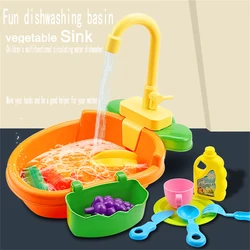 Mini jouets de cuisine pour enfants, Simulation de lave vaisselle électrique, jouets éducatifs pour garçons et filles 